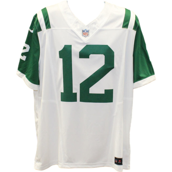 Joe Namath Autographed New York Jets White Nike Vapor XL Jersey Beckett 48615