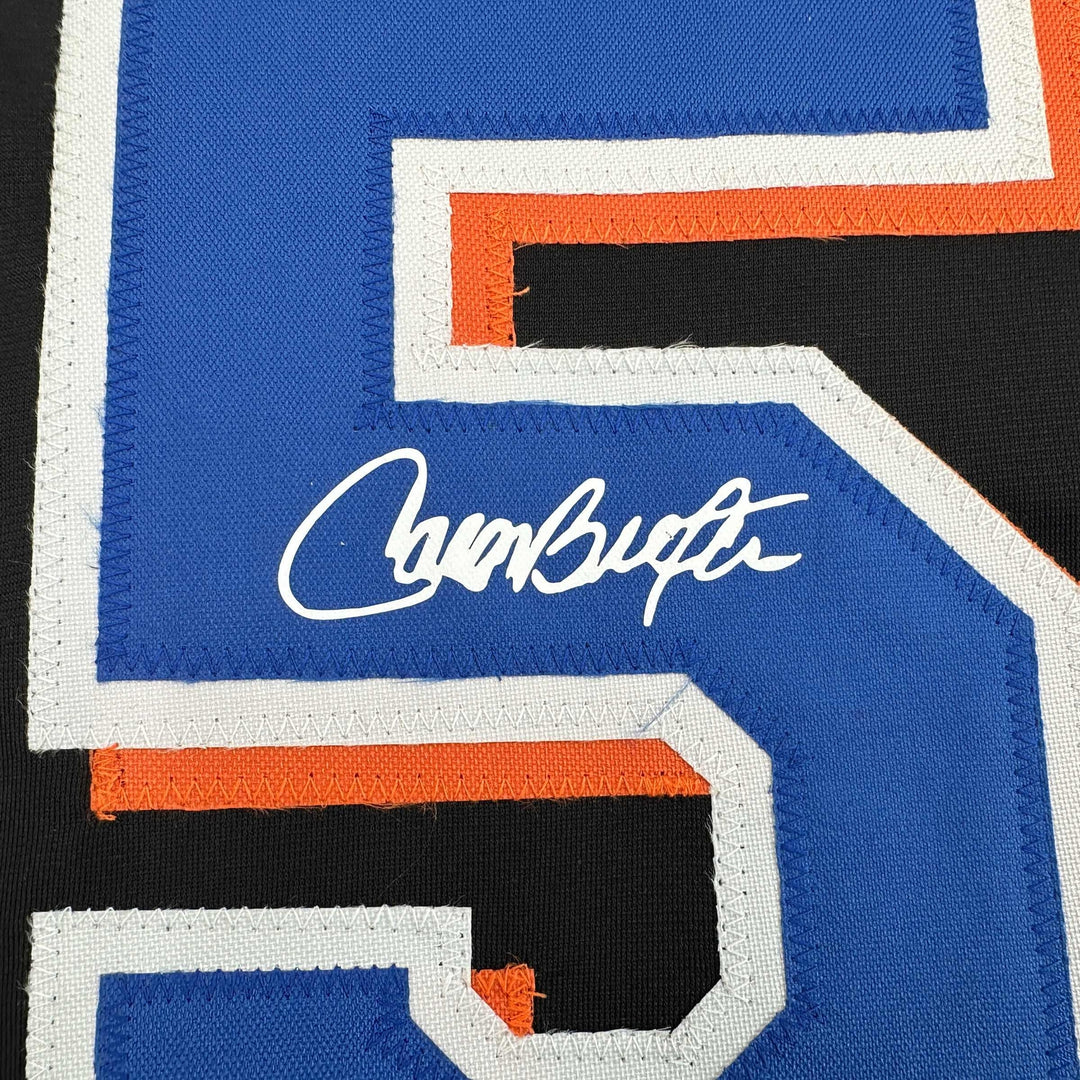 Facsimile Autographed Carlos Beltran New York Black Reprint Jersey Size Men's XL