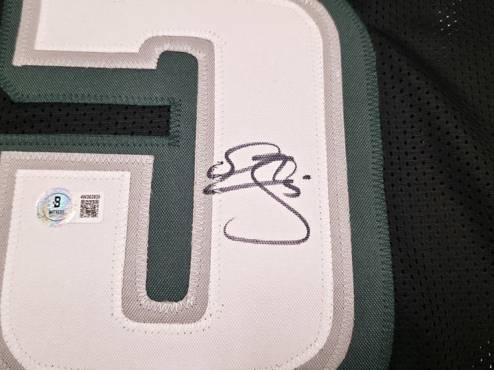 Philadelphia Eagles Donovan McNabb Signed Black Jersey Beckett Witness