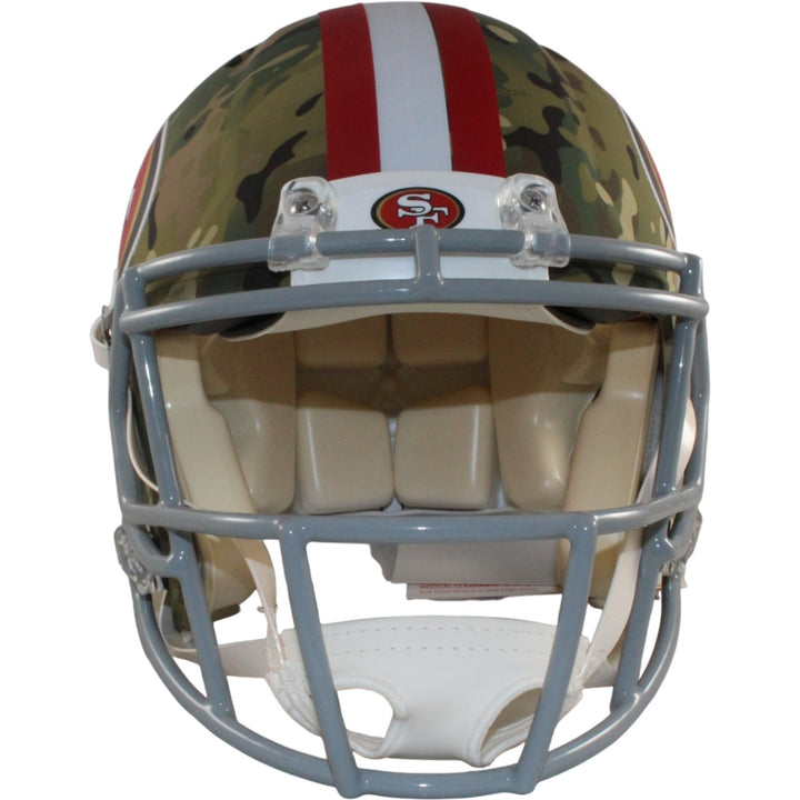 San Francisco 49ers Full Size Authentic Camo Helmet Riddell New In Box 26446