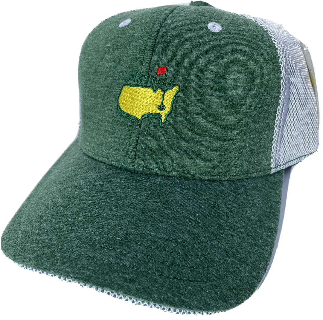 2025 MASTERS HEATHERED GREEN PERFORMANCE MESH BACK HAT AUGUSTA NATIONAL GOLF NEW
