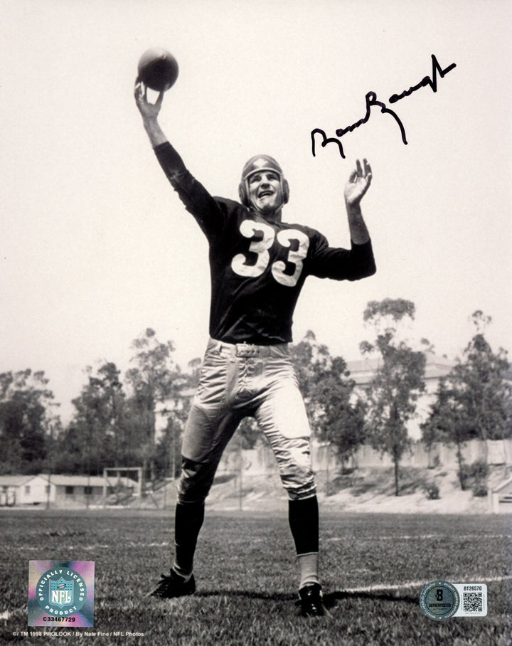 Sammy Baugh Autographed/Signed Washington Redskins 8x10 Photo Beckett 56639