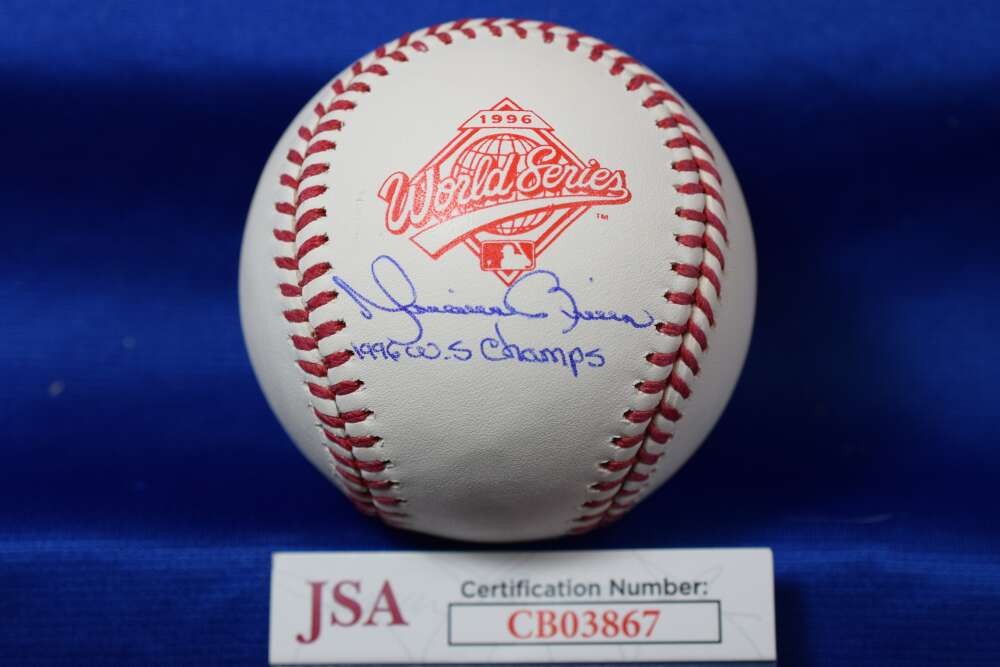 Mariano Rivera JSA Signed 1996 World Series Autograph Baseball 1996 WS Champs