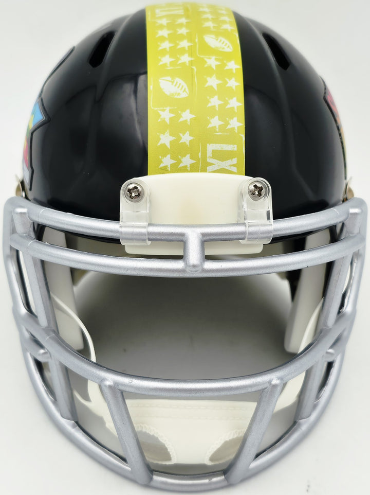 Ty Okada Signed Seahawks Black SB LX Logo Mini Helmet MCS Holo