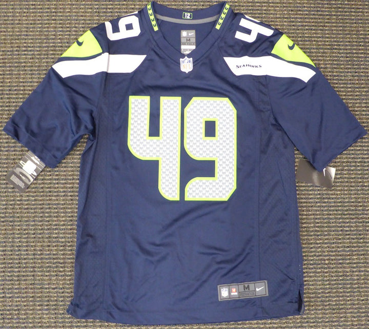 Seattle Seahawks Shaquem Griffin Signed Blue Nike Jersey Size M MCS Holo