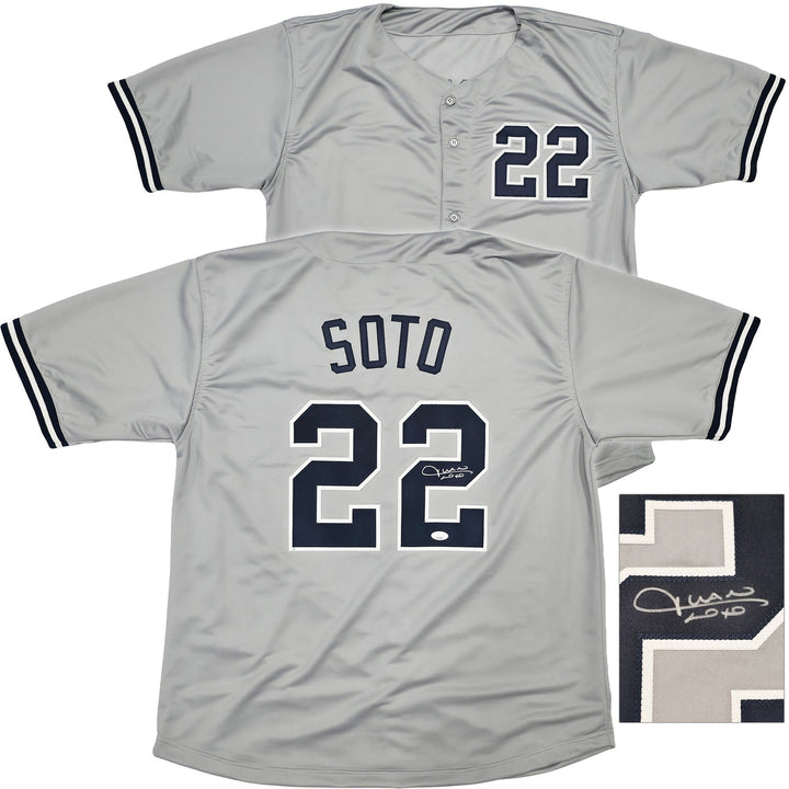 New York Yankees Juan Soto Autographed Signed Gray Jersey JSA