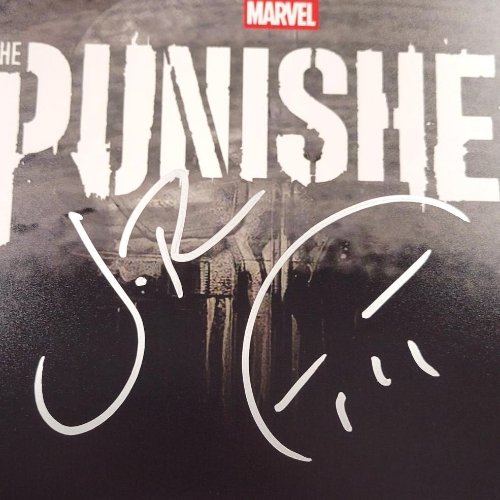 Jon Bernthal signed Marvel Punisher 11x14 photo sketch autograph ~ Beckett BAS