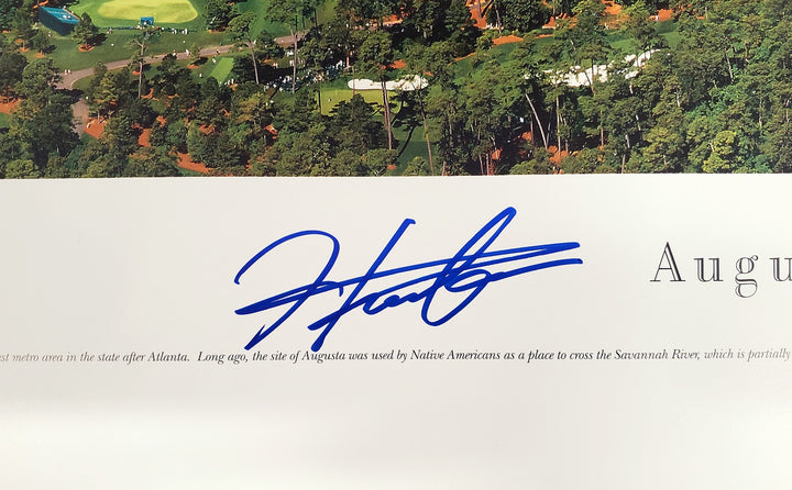 Hideki Matsuyama Signed 13.5x40 Panoramic Photo Beckett