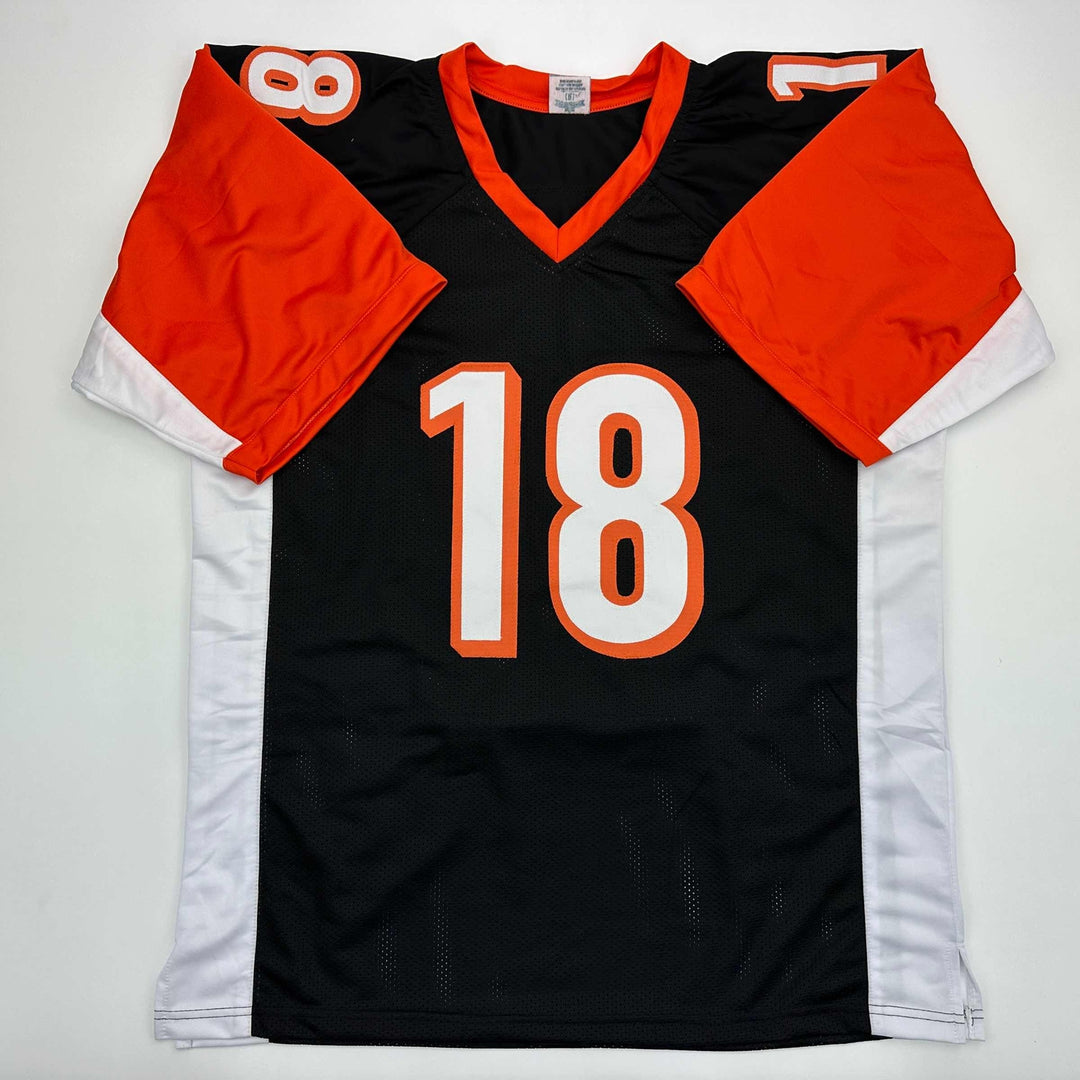 Facsimile Autographed A.J. AJ Green Cincinnati Black Reprint Jersey Size Mens XL