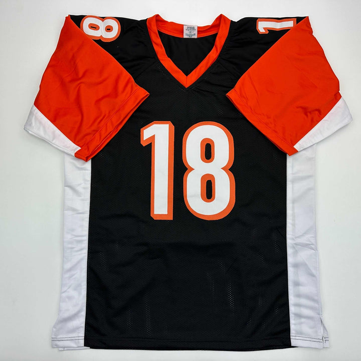 Facsimile Autographed A.J. AJ Green Cincinnati Black Reprint Jersey Size Mens XL