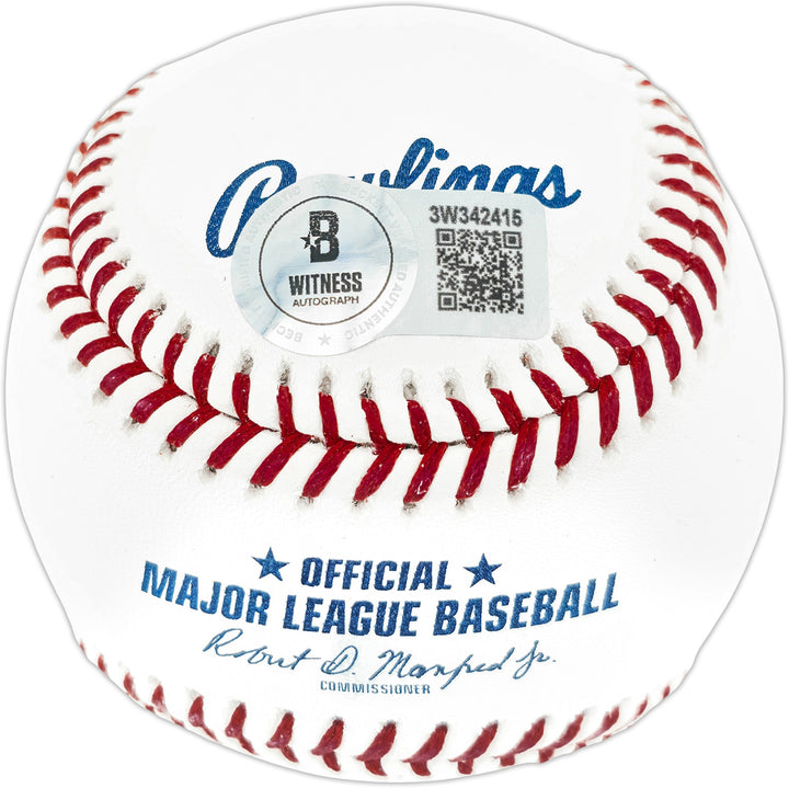 Albert Pujols Signed MLB Baseball St. Louis Cardinals "01 ROY" Beckett Wit