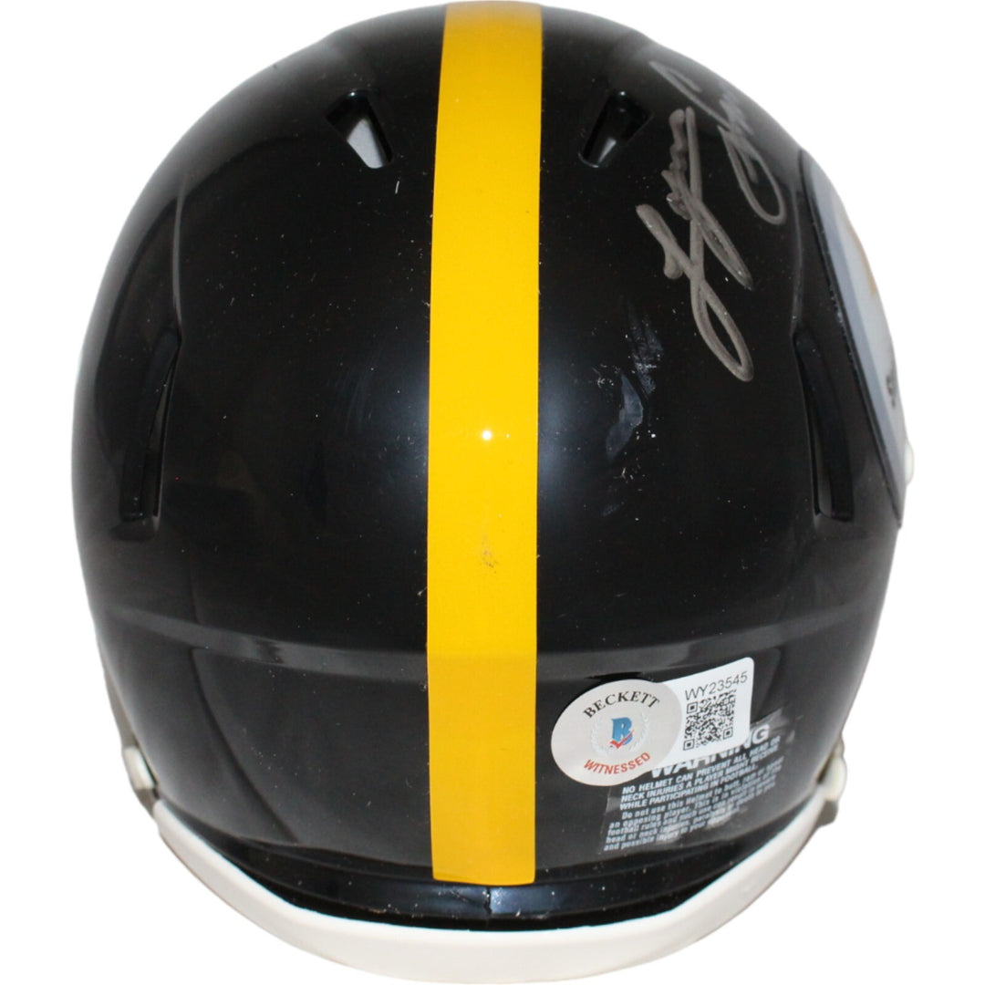 Lynn Swann Autographed Pittsburgh Steelers Speed Mini Helmet Beckett 42998