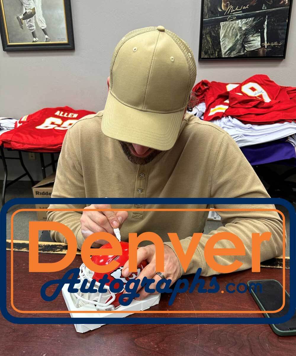 Jared Allen Autographed Kansas City Chiefs Mini Helmet BAS 40107