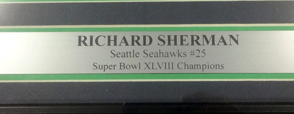 Richard Sherman Signed Framed 16x20 Photo Seattle Seahawks RS Holo