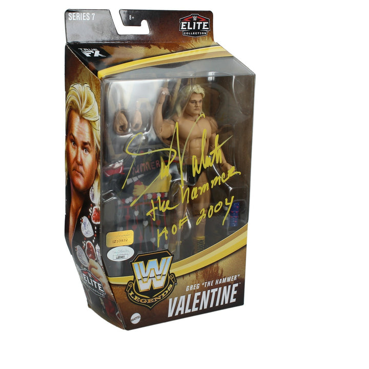 Greg Valentine Autographed WWE Mattel Elite Legends Series 7 Action Figure JSA