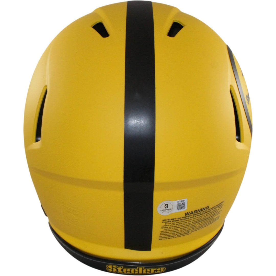 Troy Polamalu Signed Pittsburgh Steelers Authentic Rave Helmet Beckett 56321