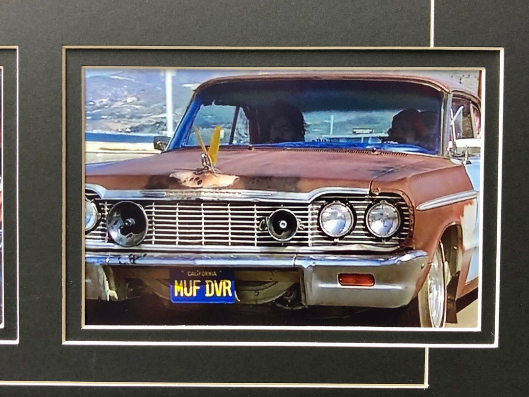 Cheech & Chong Signed "MUF DVR" Movie Car License Plate Framed Collage BAS Auto