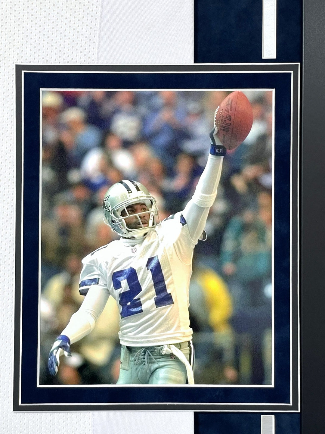 Deion Sanders Autographed Dallas Cowboys Jersey Framed BAS Signed Memorabilia