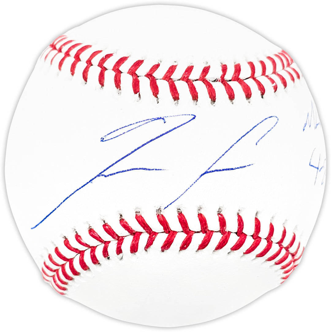 Ronald Acuna Jr. Signed MLB Baseball Atlanta Braves "MLB Debut 4-25-18" Beckett