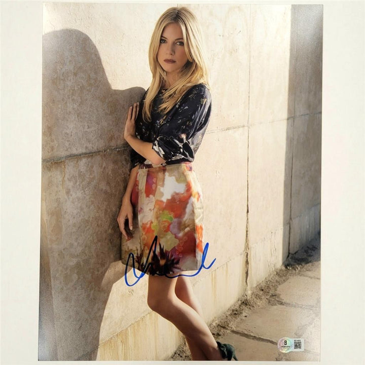 Sienna Miller signed 11x14 photo autograph Hot Sexy ~ Beckett BAS