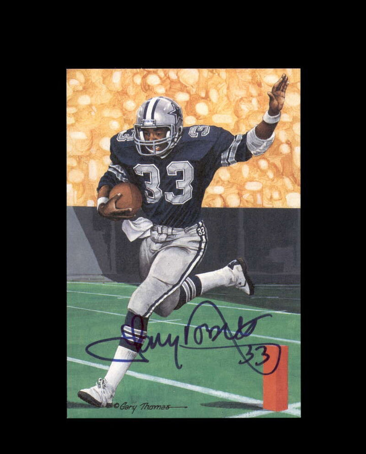 Tony Dorsett PSA DNA Signed Goal Line Art Card GLAC Autograph