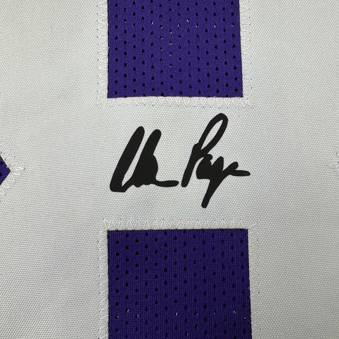 Facsimile Autographed Alan Page Minnesota Purple Reprint Jersey Size Men's XL