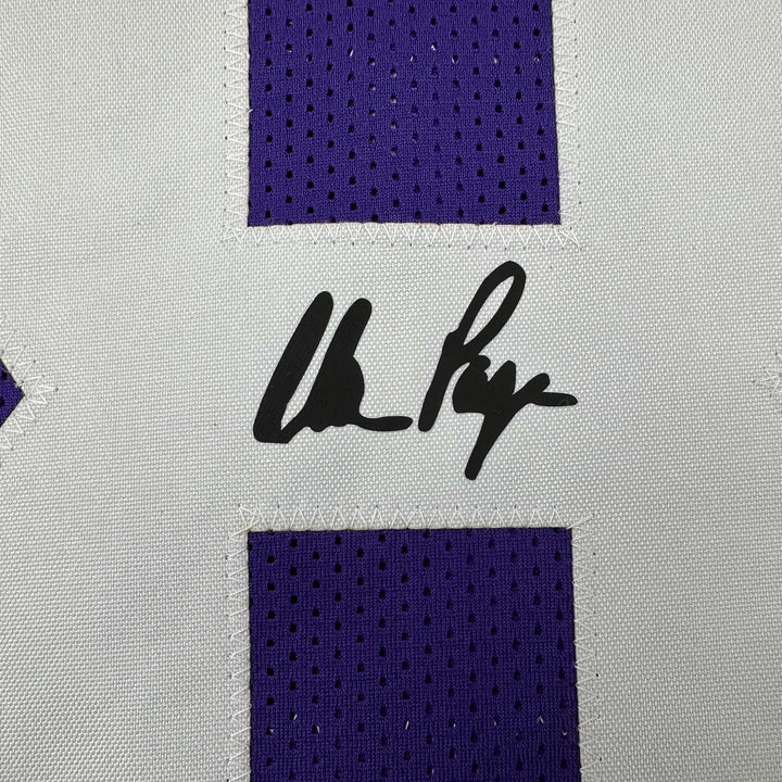 Facsimile Autographed Alan Page Minnesota Purple Reprint Jersey Size Men's XL