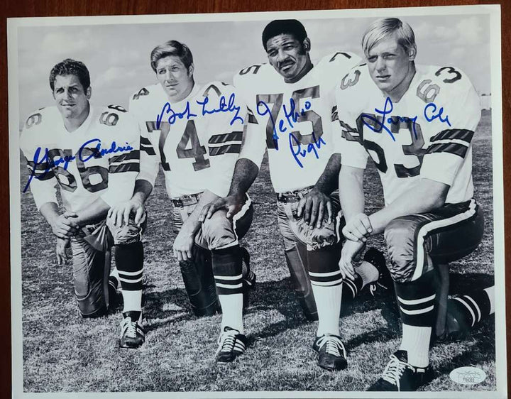 Bob Lilly Jethro Pugh Larry Cole George Andrie JSA Signed 11x14 Photo Cowboys