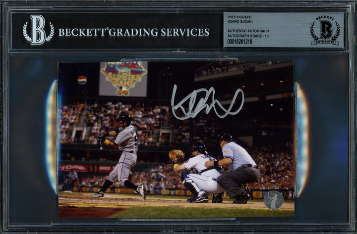 Ichiro Suzuki Signed 4x6 Photo Seattle Mariners Auto GM 10 Beckett #18281218