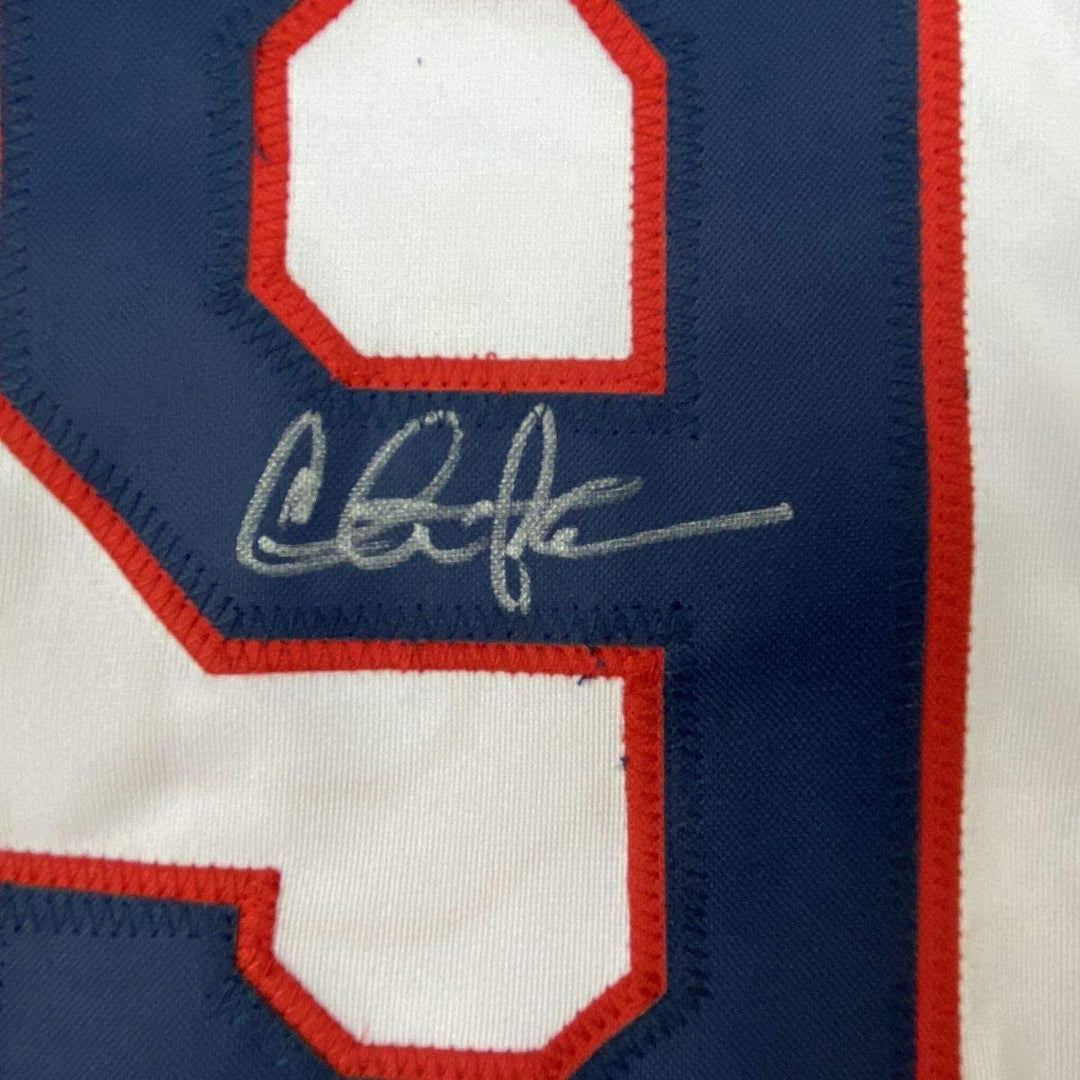Signed CHARLIE SHEEN Wild Thing Ricky Vaughn Movie Jersey JSA COA