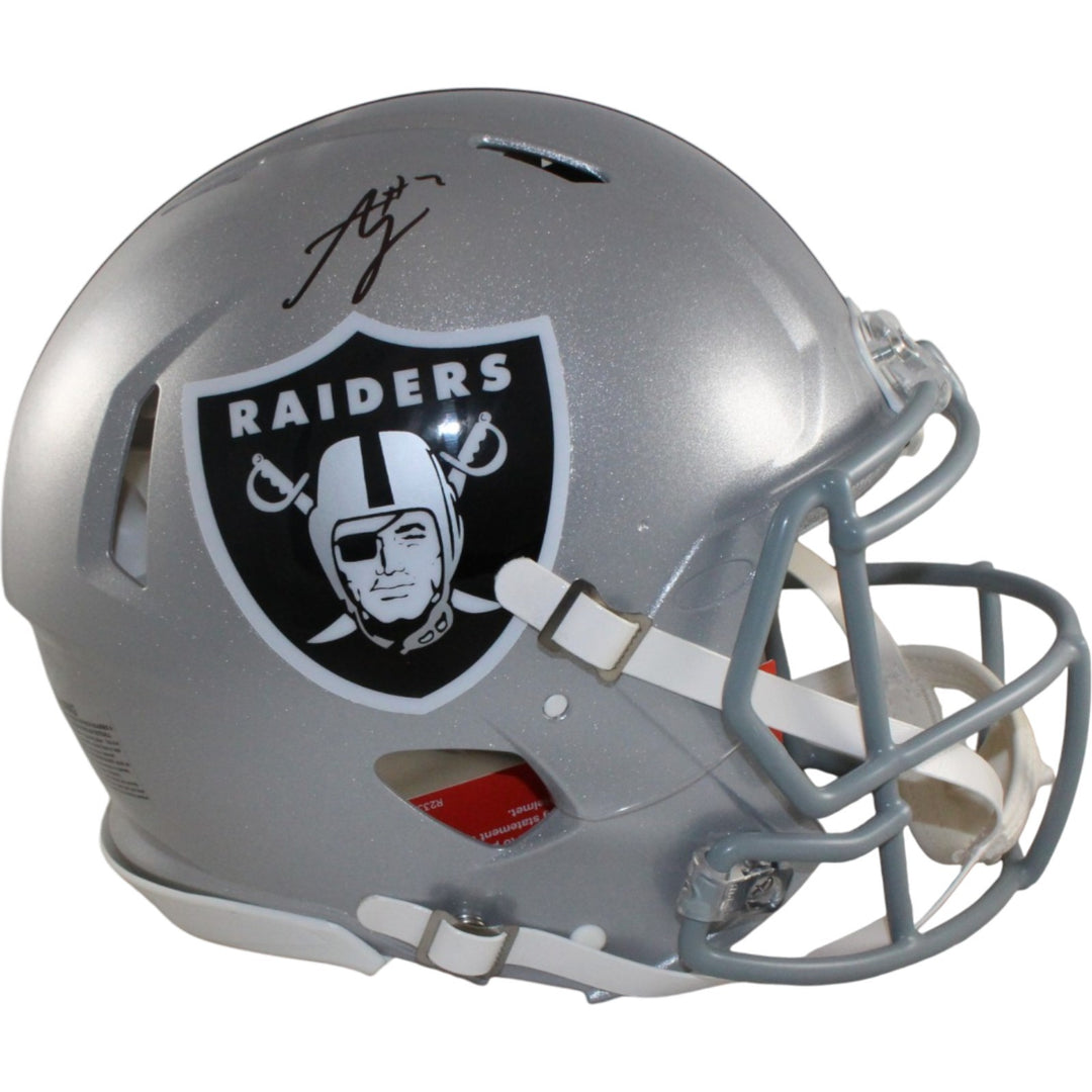 Ashton Jeanty Autographed Las Vegas Raiders Authentic Helmet Beckett WIT 55262