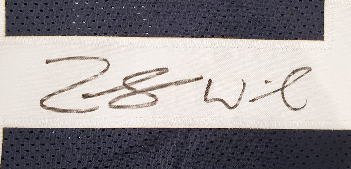 BYU Cougars Zach Wilson Signed Navy Blue Jersey Beckett BAS