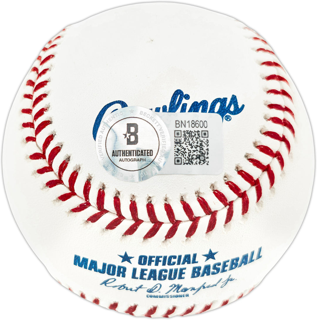 Rick & Paul Reuschel Signed MLB Baseball Cubs Beckett QR