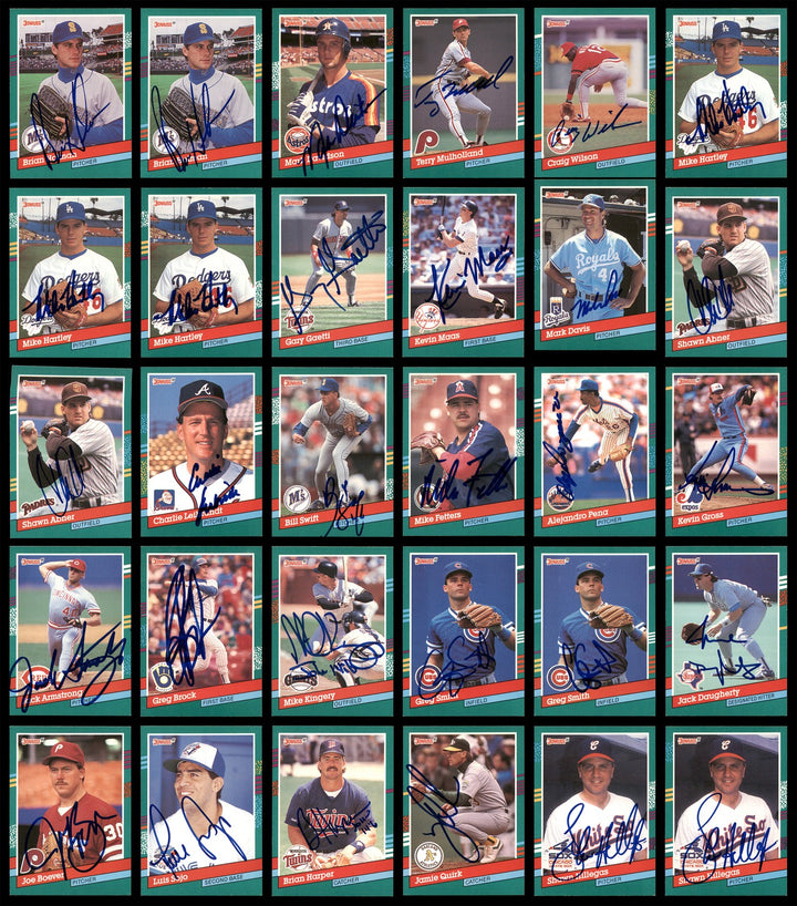 1991 Donruss Baseball Autographed Signed Cards Lot Of 318