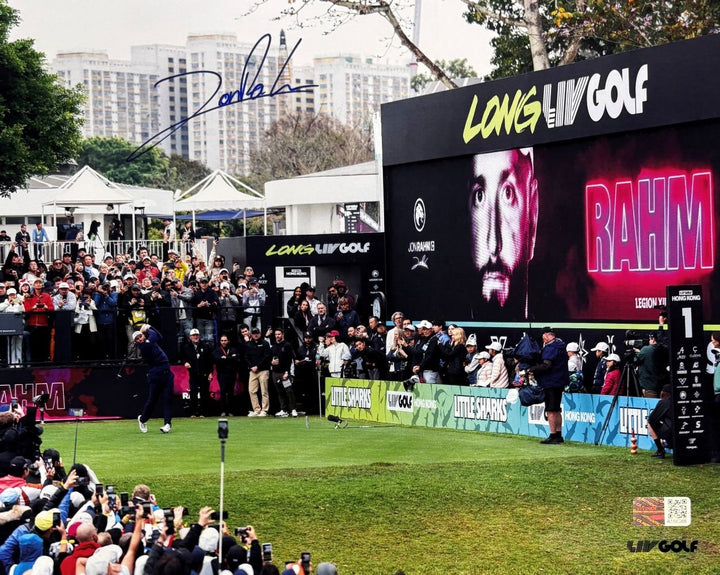 John Rahm Signed 8x10 LIV Golf Photo Steiner CX