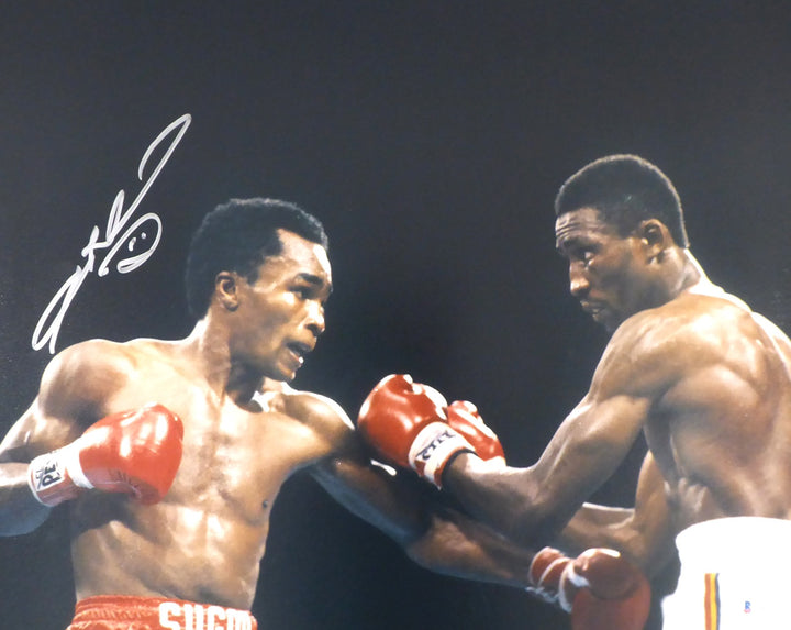 Sugar Ray Leonard Autographed Signed 16x20 Photo Beckett BAS