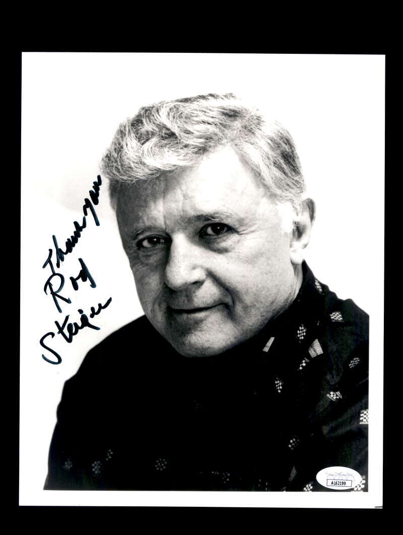 Rod Steiger JSA Cert Signed 8x10 Photo Autograph