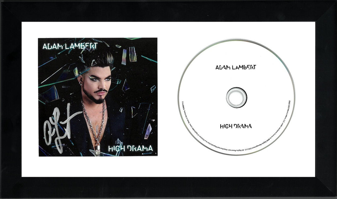 Adam Lambert signed 2023 High Drama 4.75x4.75 Art Card w/ Album Hard Cover/CD