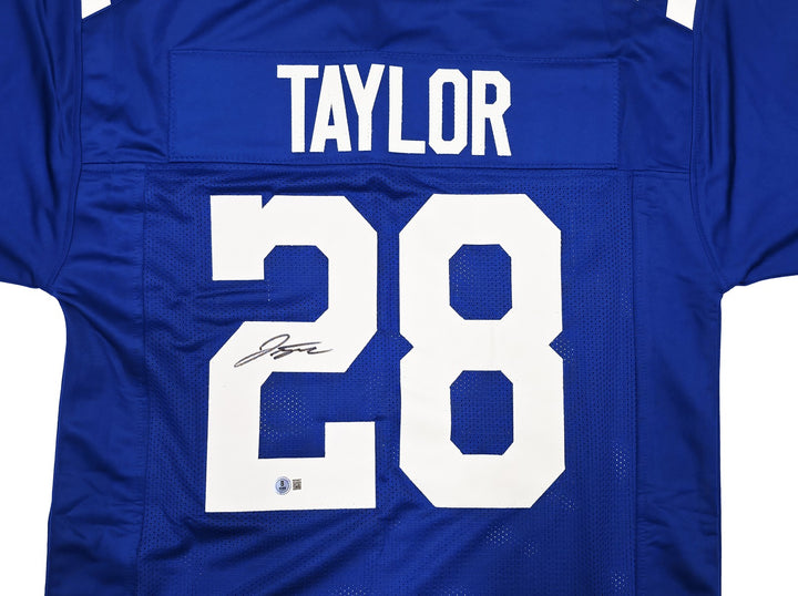 Indianapolis Colts Jonathan Taylor Autographed Blue Jersey Beckett Witness