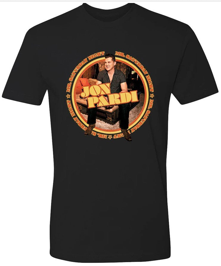 Jon Pardi Signed 2022 Mr Saturday Night 4x4 Art Card/CD Frame w/T-Shirt Set- JSA
