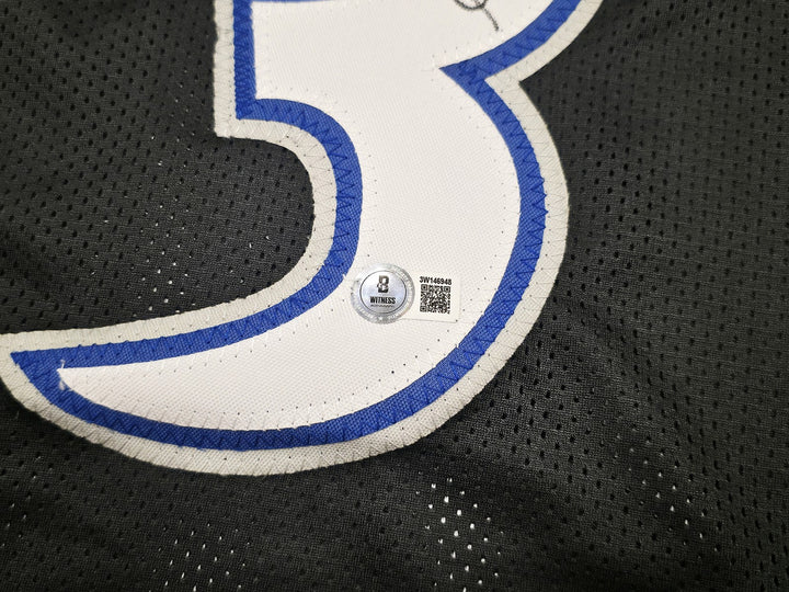 Minnesota Timberwolves Stephon Marbury Signed Black Jersey Beckett Witness