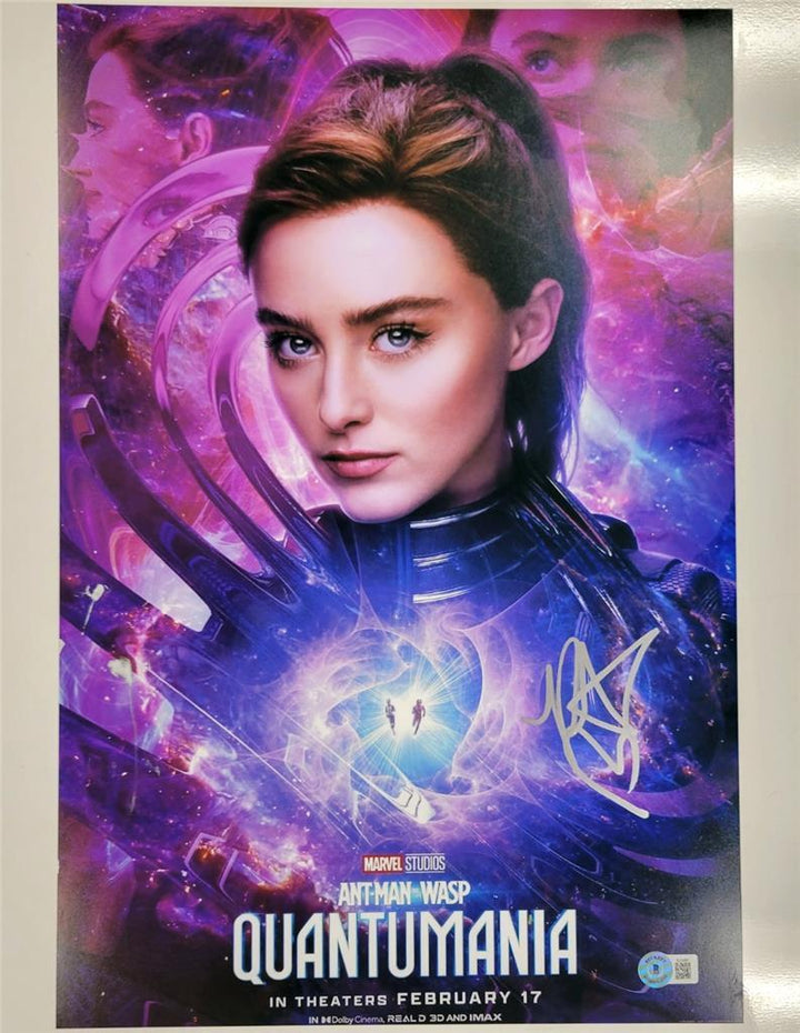 Kathryn Newton signed Quantumania 12x18 photo Cassie autograph (B) ~ Beckett BAS