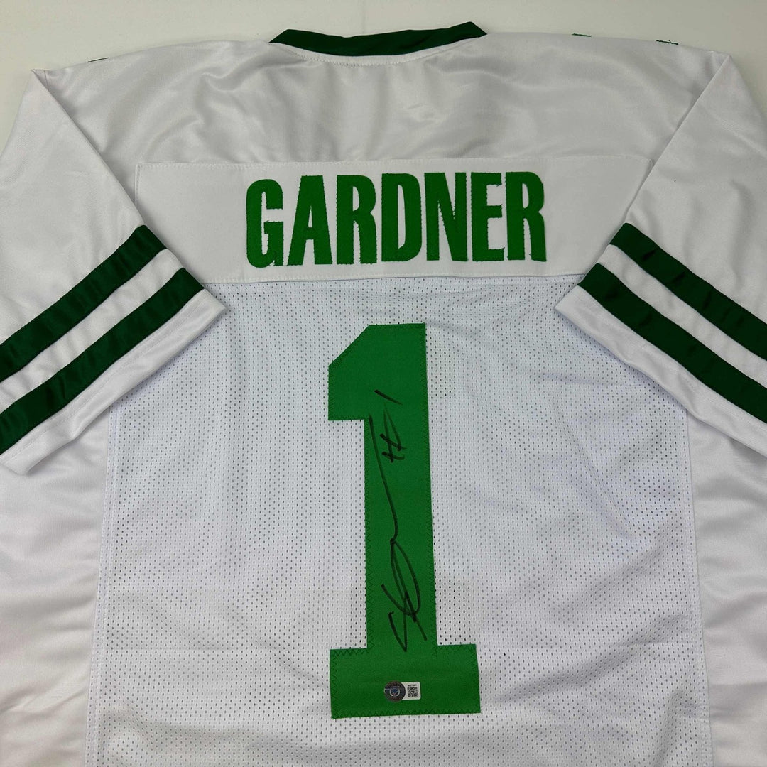 Autographed/Signed Ahmad Sauce Gardner New York White Retro Jersey BAS COA