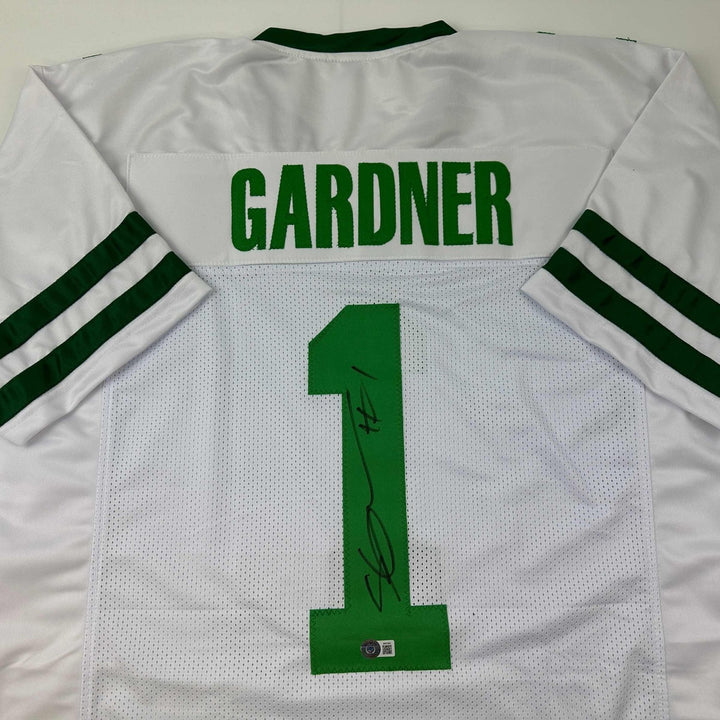 Autographed/Signed Ahmad Sauce Gardner New York White Retro Jersey BAS COA