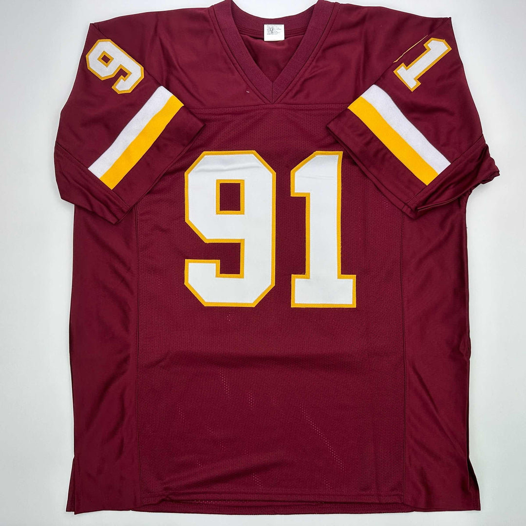 Facsimile Autographed Ryan Kerrigan Washington Red Reprint Jersey Size Men's XL