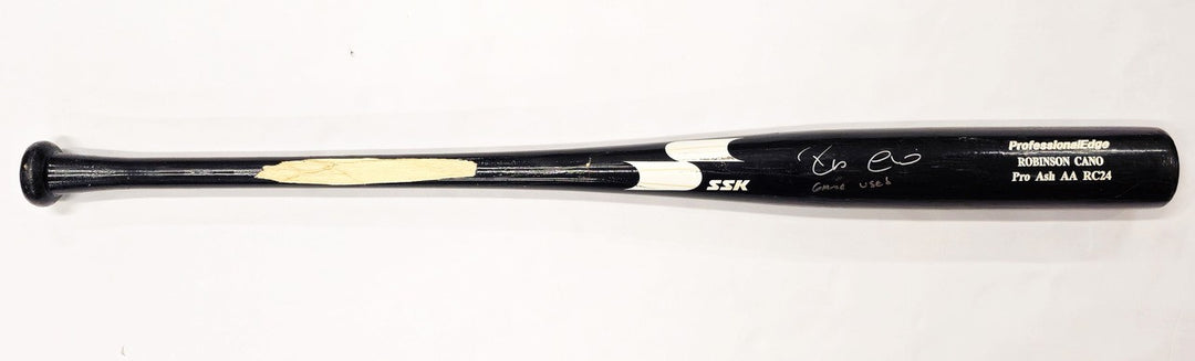 Robinson Cano Signed Game Used Black SSK Baseball Bat Yankees Game Used PSA/DNA