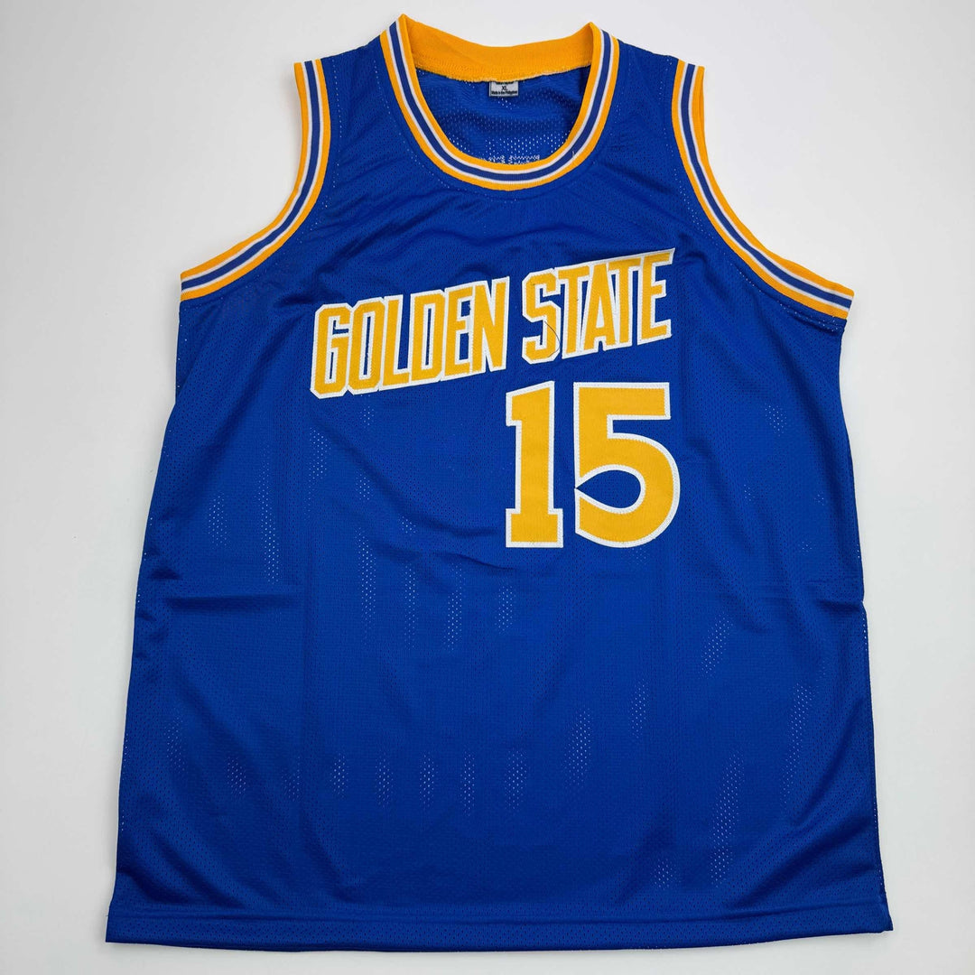 Autographed/Signed Latrelle Sprewell Golden State Blue Basketball Jersey BAS COA