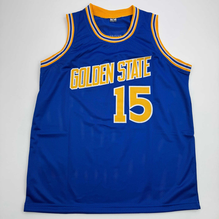 Autographed/Signed Latrelle Sprewell Golden State Blue Basketball Jersey BAS COA