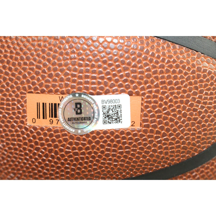 Julius Erving Autographed Philadelphia 76ers Logo Basketball Beckett 54673
