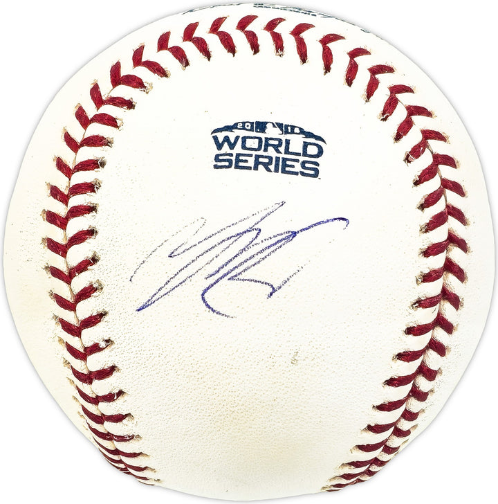 Mookie Betts Signed Official 2018 WS Logo MLB Baseball Red Sox Beckett #BJ56055